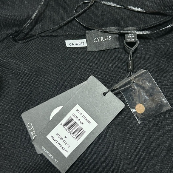 Cyrus Open Front Cardigan - black M - Picture 4 of 9